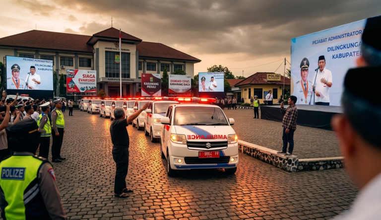 Bupati H. Aep Syaepuloh Instruksikan Evakuasi Cepat, Delapan Ambulans Jemput Korban Kecelakaan Warga Karawang di Majalengka   