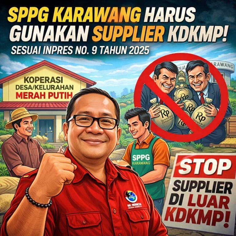 Kangkangi Inpres, IWOI Karawang Soroti Minimnya Keterlibatan KDKMP dalam Program MBG   