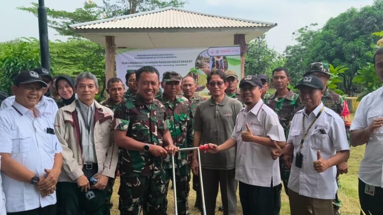 Kodim 0604/Karawang dan PT TMMIN Perkuat Ketahanan Pangan, Desa Walahar Diproyeksikan Jadi Percontohan Kemandirian Pangan   