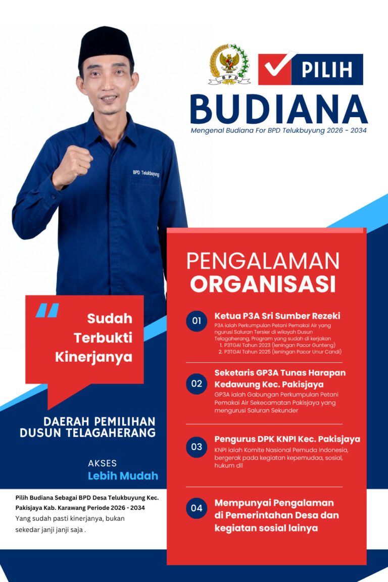 Figur Muda Budiana Siap Maju di Pemilihan BPD Desa Telukbuyung 2026