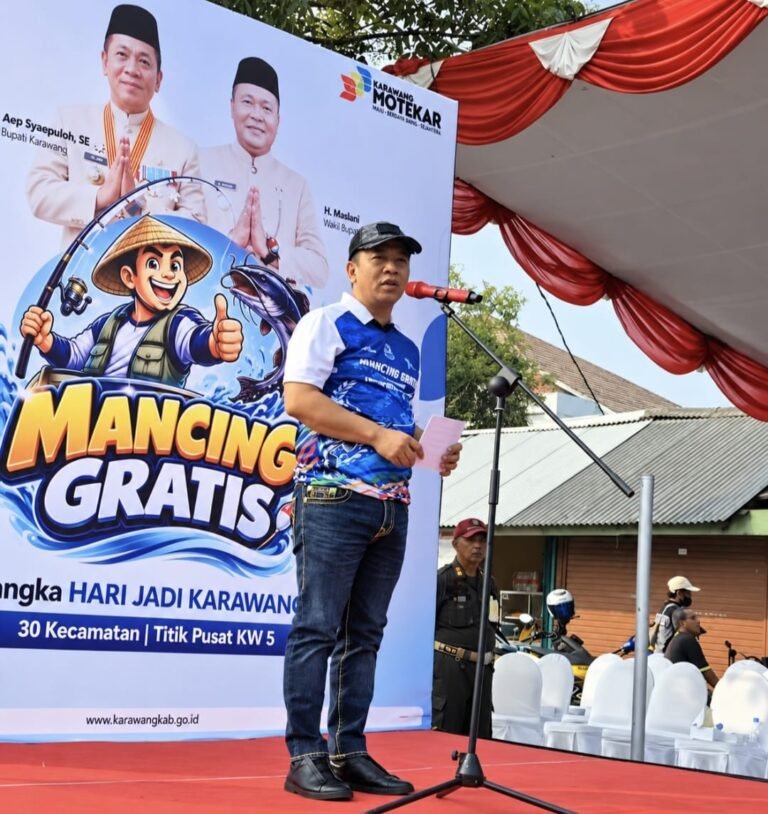 HUT Karawang ke-393, Bupati H. Aep Syaepuloh Gelar Mancing Gratis Serentak di 30 Kecamatan   